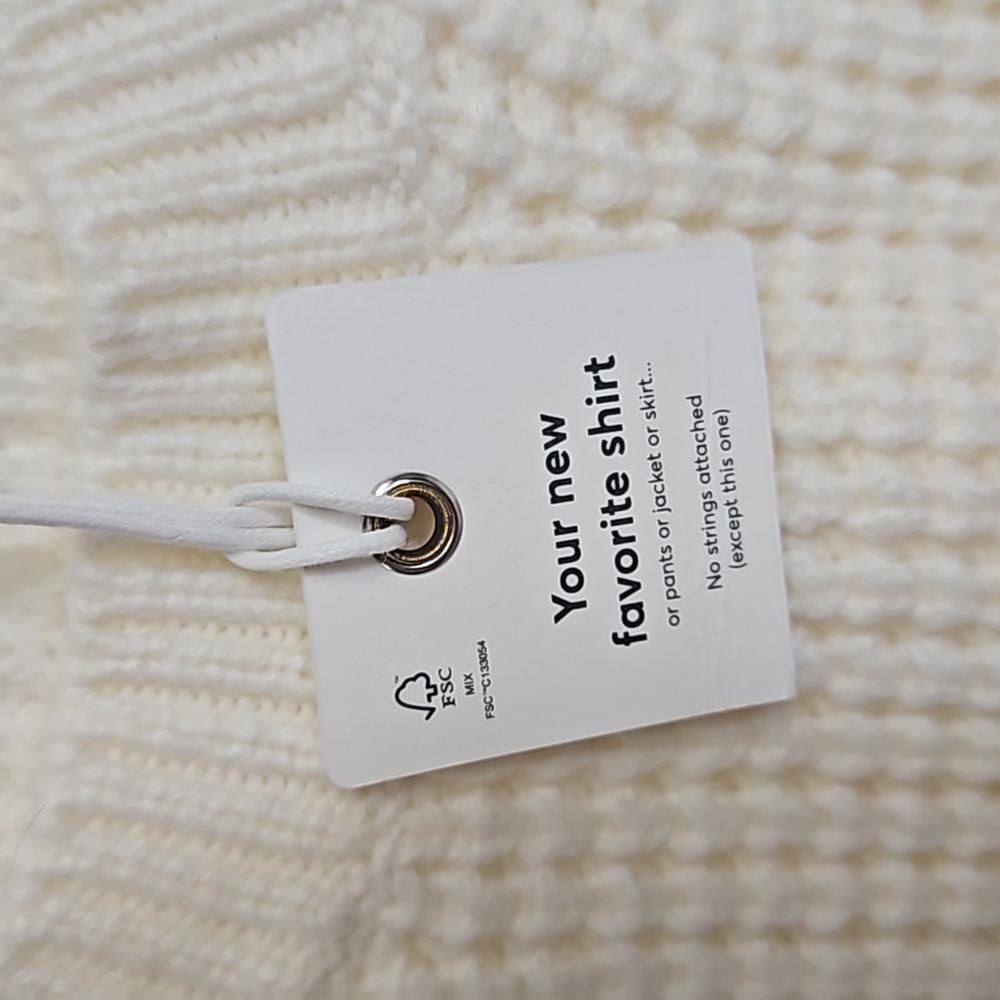 Marine Layer Delaney Raglan sweater cream multi stripe women's size small - Picture 6 of 12